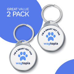 Wagtopia's Enamel Smart Wag Tag ID